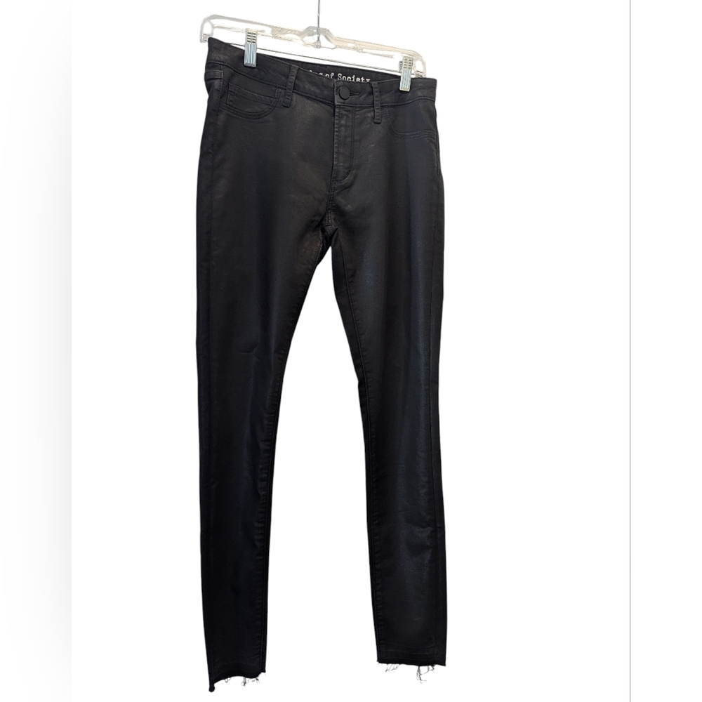 Articles of Society Jeans Melody Topeka Wash Shiny Black Denim Sz 26 *GUC